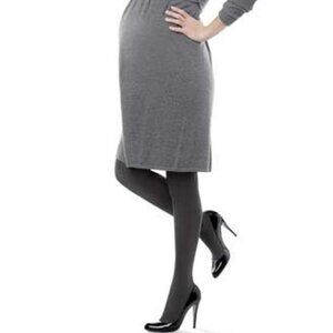 NWT Spanx Assets Maternity Black Texture Stripe Tights New With Tags Size 1 or A